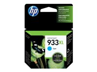 HP 933XL - Lång livslängd - cyan - original - bläckpatron - för Officejet 6100, 6600 H711a, 6700, 7110, 7510, 7610, 7612 CN054AE#BGY