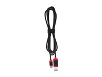 CHERRY - USB-kabel - USB (hane) till 24 pin USB-C (hane) - USB 2.0 - 1.5 m - flätad kabel - svart JA-0600-2