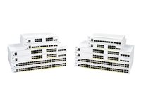 Cisco Business 250 Series CBS250-24FP-4G - Switch - L3 - smart - 24 x 10/100/1000 (PoE+) + 4 x Gigabit SFP - rackmonterbar - PoE+ (370 W) - återanvänd CBS250-24FP4GUK-RF