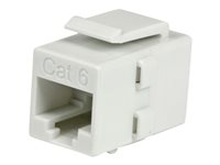 StarTech.com Vit Cat 6 RJ45-nätverkskopplare med Keystone-kontakt – F/F - Kopplingsdon för nätverk - RJ-45 (hona) till RJ-45 (hona) - CAT 6 - vit C6KEYCOUPLWH