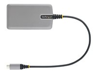 StarTech.com 3-Port USB-C Hub with Ethernet, 3x USB-A Ports, Gigabit Ethernet, USB 3.0 5Gbps, Bus-Powered, USB Type-C Hub w/GbE and 1ft/30cm Long Cable, Portable Laptop USB C Hub Adapter - USB Expansion Hub, RJ45 (5G3AGBB-USB-C-HUB) - Hubb - 3 x USB 3.2 Gen 1 + 1 x micro-USB + 1 x 10/100/1000 - skrivbordsmodell 5G3AGBB-USB-C-HUB