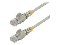 StarTech.com Cat5e Ethernet patchkabel med hakfria RJ45-kontakter - 0,5 m, Grå - Patch-kabel - RJ-45 (hane) till RJ-45 (hane) - 50 cm - UTP - CAT 5e - hakfri, tvinnad - grå 45PAT50CMGR