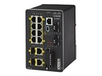 Cisco Industrial Ethernet 2000 Series - Switch - Administrerad - 8 x 10/100 + 2 x kombinations-Gigabit SFP - DIN-skenmonterbar IE-2000-8TC-G-L