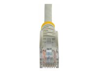 StarTech.com Cat5e Ethernet Cable - 1 ft - Gray- Patch Cable - Snagless Cat5e Cable - Short Network Cable - Ethernet Cord - Cat 5e Cable - 1ft (45PATCH1GR) - Patch-kabel - RJ-45 (hane) till RJ-45 (hane) - 30 cm - UTP - CAT 5e - hakfri - grå 45PATCH1GR