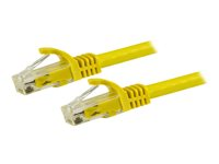 StarTech.com 1.5m CAT6 Ethernet Cable, 10 Gigabit Snagless RJ45 650MHz 100W PoE Patch Cord, CAT 6 10GbE UTP Network Cable w/Strain Relief, Yellow, Fluke Tested/Wiring is UL Certified/TIA - Category 6 - 24AWG (N6PATC150CMYL) - Patch-kabel - RJ-45 (hane) till RJ-45 (hane) - 1.5 m - UTP - CAT 6 - hakfri - gul N6PATC150CMYL