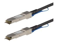 StarTech.com Juniper EX-QSFP-40GE-DAC-50CM Compatible 0.5m 40G QSFP+ to QSFP+ Direct Attach Cable Twinax, 40GbE QSFP+ Copper DAC 40Gbps Low Power Passive Transceiver Module DAC QSFP+ Cable - Lifetime Warranty (EXQSFP4050CM) - 40GBase direktkopplingskabel - QSFP+ spärrad till QSFP+ spärrad - 50 cm - dubbelaxlad - SFF-8436 - passiv - svart EXQSFP4050CM