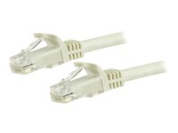 StarTech.com Cat6-patchkabel med hakfria RJ45-kontakter ? 5 m, vit - Patch-kabel - RJ-45 (hane) till RJ-45 (hane) - 5 m - UTP - CAT 6 - hakfri - vit N6PATC5MWH