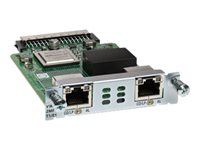 Cisco Third-Generation 2-Port T1/E1 Multiflex Trunk Voice/WAN Interface Card - Expansionsmodul - EHWIC - T1/E1 x 2 - T-1/E-1 - rekonditionerad - för Cisco 2911, 2921, 2951, 3925, 3925 ES24, 3925E, 3945, 3945 ES24, 3945E VWIC3-2MFT-T1E1-RF