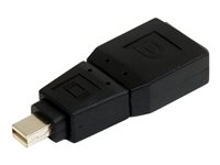 StarTech.com Mini DisplayPort to DisplayPort Adapter Converter - Mini DP (m) to DP (f) Converter Adapter (GCMDP2DPMF) - DisplayPort-adapter - DisplayPort (hona) till Mini DisplayPort (hane) - svart - för P/N: CDP2DP141MB, CDP2DP146B, CDP2DPMM1MB, CDP2DPMM6B, DISPLPORT3L, DP2DVIADAP, DP2HDS GCMDP2DPMF