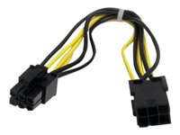 StarTech.com 8in 6 pin PCI Express Power Extension Cable - Power extension cable - 6 pin PCIe power (M) to 6 pin PCIe power (F) - 7.9 in - black - PCIEPOWEXT - Förlängningskabel för ström - 6-stifts PCIe-ström (hane) till 6-stifts PCIe-ström (hona) - 20 cm - svart PCIEPOWEXT