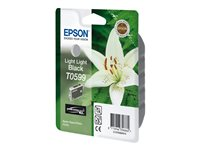 Epson T0599 - 13 ml - light light black - original - blister - bläckpatron - för Stylus Photo R2400 C13T05994010