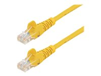 StarTech.com Cat5e patchkabel med hakfria RJ45-kontakter ? 1 m, gul - Patch-kabel - RJ-45 (hane) till RJ-45 (hane) - 1 m - UTP - CAT 5e - hakfri - gul 45PAT1MYL