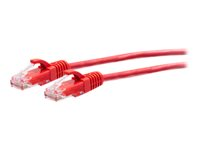 C2G 7ft (2.1m) Cat6a Snagless Unshielded (UTP) Slim Ethernet Network Patch Cable - Red - Patch-kabel - RJ-45 (hane) till RJ-45 (hane) - 2.1 m - 4.8 mm - UTP - CAT 6a - hakfri, formpressad - röd C2G30163