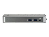 StarTech.com USB-C USB-A dockningsstation - Hybrid universell USB 3.0-dockningsstation för USB-C eller USB-A bärbar dator - Dubbla skärmar 4K 60 Hz HDMI/DisplayPort - 6x USB-A, GbE - USB 3.1 Gen 1 - Windows/Mac - Dockningsstation - USB - 2 x HDMI, 2 x DP - 1GbE - 40 Watt DK30A2DHUUE