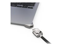 Compulocks Ledge Lock Adapter for MacBook Air 15" M2-M4 with Keyed Cable Lock Silver - Säkerhetssats för system - nyckellås - för Apple MacBook Air (15.3 tum, I mitten av 2023, M2) MBALDG05KL