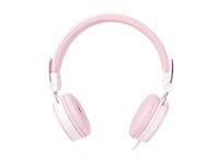 Streetz HL-W202 - Hörlurar med mikrofon - på örat - kabelansluten - 3,5 mm kontakt - rosa HL-W202
