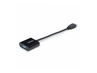 StarTech.com HDMI to VGA Adapter, 1080p, Active Video Converter - Videokort - HDMI hane till HD-15 (VGA) hona - 18.95 cm - svart - stöd för 1080p, aktiv, busdriven HD2VGAE3