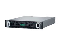 HPE Modular Smart Array 2070 12Gb SAS SFF Storage - SSD-array - 46 TB - 24 fack (SAS-3) - SSD 3.84 TB x 12 - SAS 12Gb/s (extern) - kan monteras i rack - 2U P84180-B25