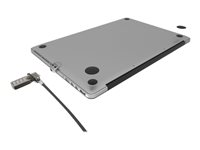 Compulocks MacBook Pro Retina Cable Lock Adapter With Combination Cable Lock - Säkerhetssats för system - silver - för Apple MacBook Pro with Retina display 13.3" (Late 2012, Early 2013, Late 2013, Mid 2014, Early 2015) MBPRLDG01CL
