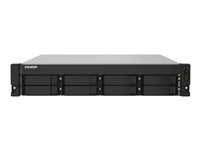 QNAP TS-832PXU - NAS-server - 8 fack - kan monteras i rack - SATA 6Gb/s - RAID 0, 1, 5, 6, 10, 50, 60, JBOD - RAM 4 GB - Gigabit Ethernet / 2.5 Gigabit Ethernet / 10 Gigabit Ethernet - iSCSI support - 2U TS-832PXU-RP-4G