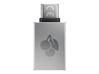 CHERRY - USB-adapter - USB typ A (hona) till 24 pin USB-C (hane) - USB 3.0 OTG - silver 61710036