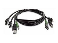 StarTech.com - Adapterkabel - TAA-kompatibel - HDMI, 3,5 mm ljuduttag, USB typ A hane till HDMI, 3,5 mm ljuduttag, USB Type B hane SK2HDMMKVM10-TAA