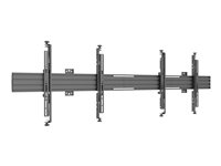 Multibrackets M Pro MBW2U - Fäste - mikrojustering - för 2 LCD-bildskärmar - plast, aluminium, stål - svart - skärmstorlek: 32"-65" - väggmonterbar 7350105210631