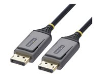 StarTech - DisplayPort-kabel - DisplayPort (hane) spärrad till DisplayPort (hane) spärrad - DisplayPort 1.4 - 25 m - Active Optical Cable (AOC), hybrid, plenumklassad, 8K60Hz stöd, upp till 32,4 Gbps datahastighet, Enkelriktad - svart 8K-AOC-25M-DP-CABLE