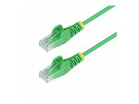 StarTech.com 2.5m Green Slim CAT6 Ethernet Cable, Snagless, 28AWG, LSZH - Patch-kabel - RJ-45 (hane) till RJ-45 (hane) - 2.5 m - 3.6 mm - UTP - CAT 5/5e/6 - IEEE 802.3bt - halogenfri, hakfri - lila N6PAT250CMGNS