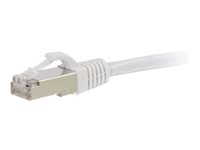 C2G Cat5e Booted Shielded (STP) Network Patch Cable - Patch-kabel - RJ-45 (hane) till RJ-45 (hane) - 5 m - STP - CAT 5e - formpressad - vit 83884