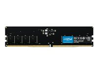 Crucial - DDR5 - modul - 64 GB - DIMM 288-pin - 1400 MHz / PC5-44800 - CL46 - 1.1 V - ej buffrad - on-die ECC - svart CT64G56C46U5