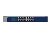 NETGEAR GS516 - V3 - switch - ohanterad - 16 x 10/100/1000 - skrivbordsmodell, rackmonterbar GS516-300EUS