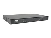 Eaton Tripp Lite series 8-Port Cat5 KVM over IP Switch with Virtual Media - 1 Local & 1 Remote User, 1U Rack-Mount, TAA - Omkopplare för tangentbord/video/mus - 8 x KVM port(s) - 1 lokal användare - 2 IP-användare - rackmonterbar - offentliga sektorn GSA - TAA-kompatibel B064-008-01-IPG