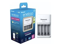 Panasonic Eneloop - 1,5 - 3 tim. batteriladdare - (för 4xAA, 4xAAA) - vit 510-1045