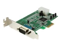 StarTech.com PCI Express RS232 seriell kortadapter med 1 port - PCIe RS232 seriellt värdkontrollerkort - PCIe till seriell DB9 - 16550 UART - Expansionskort i lågprofil - Windows och Linux - Seriell adapter - PCIe låg profil - RS-232 PEX1S553LP