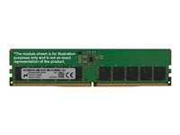 Micron - DDR5 - modul - 16 GB - DIMM 288-pin - 3200 MHz / PC5-51200 - CL52 - klockad oförbufferad - ECC MTC10C1084S1BC64BD1R