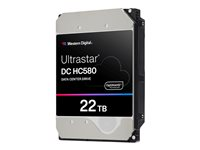 WD Ultrastar DC HC580 WUH722422AL5204 - Hårddisk - datacenter - 22 TB - inbyggd - 3.5" - SAS 12Gb/s - 7200 rpm - buffert: 512 MB 0F62791