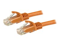StarTech.com 1.5m CAT6 Ethernet Cable, 10 Gigabit Snagless RJ45 650MHz 100W PoE Patch Cord, CAT 6 10GbE UTP Network Cable w/Strain Relief, Orange, Fluke Tested/Wiring is UL Certified/TIA - Category 6 - 24AWG (N6PATC150CMOR) - Patch-kabel - RJ-45 (hane) till RJ-45 (hane) - 1.5 m - UTP - CAT 6 - hakfri - orange N6PATC150CMOR