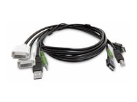 StarTech.com - Adapterkabel - TAA-kompatibel - DVI, 3,5 mm ljuduttag, USB typ A hane till HDMI, 3,5 mm ljuduttag, USB Type B hane SK2DVI2HDMMKVM06-TAA