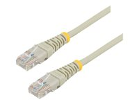 StarTech.com Cat5e Ethernet patchkabel med hakfria RJ45-kontakter - 10 m, Grå - Patch-kabel - RJ-45 (hane) till RJ-45 (hane) - 10 m - UTP - CAT 5e - hakfri, tvinnad - grå 45PAT10MGR