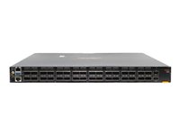 HPE Aruba CX 9300-32D 32-port 100/200/400G QSFP-DD 2-port 10G SFP+ Switch - Switch - L3 - Administrerad - 32 x 100/200/400 Gigabit QSFP-DD + 2 x 1 Gigabit / 10 Gigabit SFP+ - främre till bakre luftflöde - rackmonterbar - BTO R9A29A#ABB