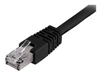 DELTACO - Patch-kabel - RJ-45 (hane) till RJ-45 (hane) - 10 m - FTP - CAT 6 - svart STP-610S