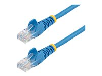 StarTech.com Cat5e patchkabel med hakfria RJ45-kontakter - 5 m, blå - Patch-kabel - RJ-45 (hane) till RJ-45 (hane) - 5 m - UTP - CAT 5e - hakfri - blå 45PAT5MBL