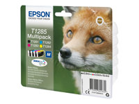 Epson T1285 Multipack - 4-pack - 16.4 ml - svart, gul, cyan, magenta - original - bläckpatron - för Stylus S22, SX130, SX230, SX235, SX430, SX435, SX438, SX440, SX445; Stylus Office BX305 C13T12854012