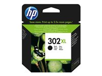HP 302XL - 8.5 ml - Lång livslängd - svart - original - bläckpatron - för Deskjet 11XX, 21XX, 36XX; ENVY 45XX; Officejet 38XX, 46XX, 52XX F6U68AE#30N