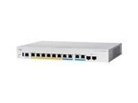 Cisco Business 350 Series CBS350-8MGP-2X - Switch - L3 - Administrerad - 6 x 10/100/1000 (PoE+) + 2 x 2.5GBase-T (PoE+) + 2 x combo 10 Gigabit SFP+/RJ-45 - rackmonterbar - PoE+ (124 W) - återanvänd CBS350-8MGP2XEU-RF