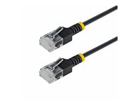 Startech - Patch-kabel - RJ-45 (hane) till RJ-45 (hane) - 3 m - 2.6 mm - UTP - CAT 6a - hakfri, ultra-tunn, koppartrådar - svart N6APATUTP34BKS3M