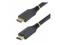 StarTech.com - High Speed - HDMI-kabel - HDMI hane till HDMI hane - skärmad - svart - passiv, 4K60Hz stöd, 1440p (UWQHD) stöd 144Hz, 1080p stöd 240 Hz, halogenfri HDMI2-CABLE-GRIP-7M