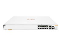 HPE Networking Instant On 1960 - Switch - Administrerad - 4 x 2.5GBase-T + 8 x 100/1000/10GBase-T + 2 x 100/1000/10GBase-T + 2 x 10 Gigabit SFP+ - rackmonterbar - PoE (480 W) S0F35A#ABB