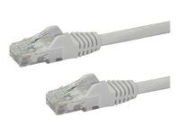 StarTech.com Cat6 patchkabel med hakfria RJ45-kontakter - 10 m, vit - Patch-kabel - RJ-45 (hane) till RJ-45 (hane) - 10 m - CAT 6 - formpressad, hakfri - vit N6PATC10MWH